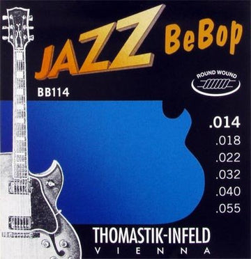 Thomastik Jazz BeBop Roundwound Guitar Strings .014 -.055 - T-BB114