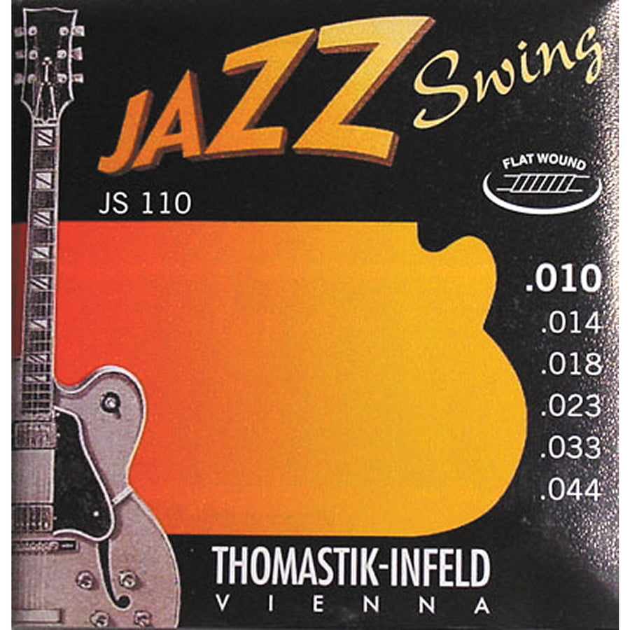 Jazz Swing Guitar strings Flat wound nickel  Extra Light .010 -.044 - T-JS110