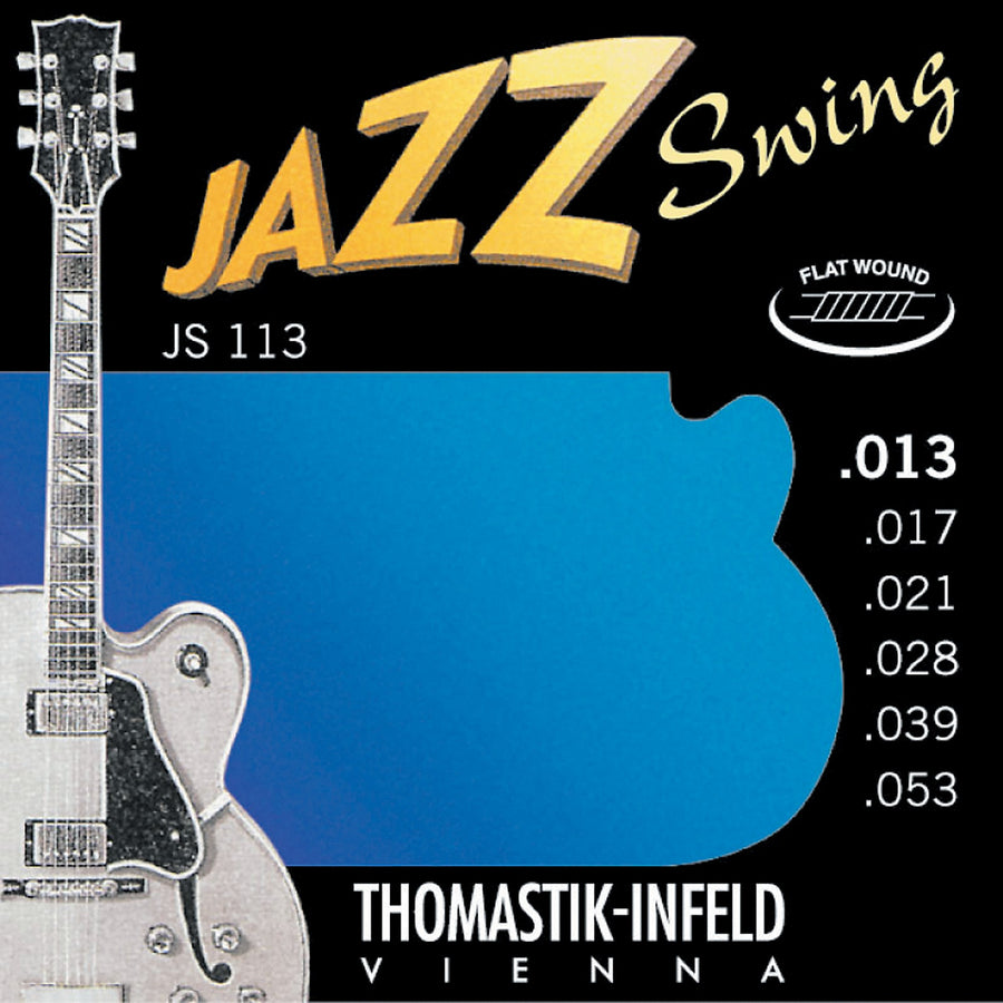 Thomastik Jazz Swing Guitar strings Flat wound nickel .013 to .053 - T-JS113