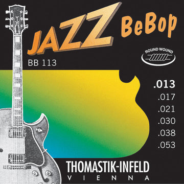 Thomastik Round Wound BeBop Jazz guitar string sets - Round Nickel Winding, Med-Lite, .013 - .053 - T-BB113