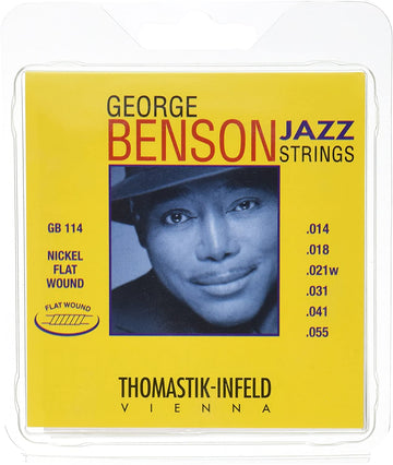 Thomastik George Benson Flat Wound Guitar String Set. .014-.055 - T-GB114