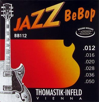 Thomastik Jazz BeBop Roundwound Guitar Strings .012 to .050 - T-BB112