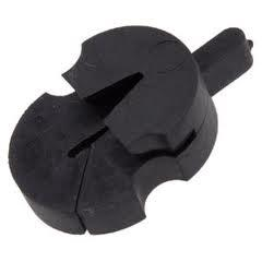 Rubber shaped mute violin 1 hole tourte type