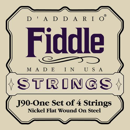 Chrome Steel Fiddle String Set - J-90