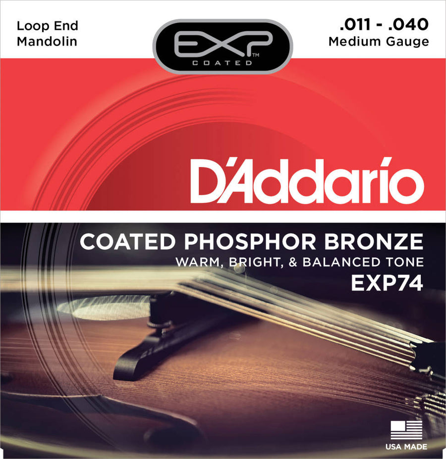 Mandolin String Set - D'addario Coated Mandolin String Set - EXP-74