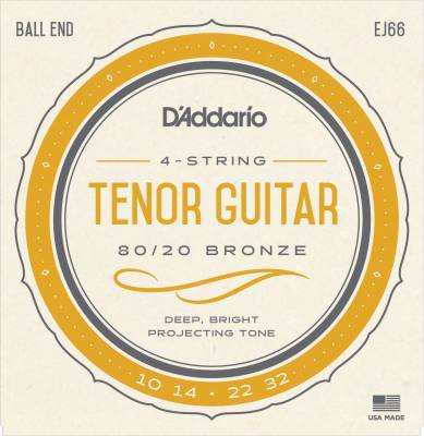 Tenor Guitar Strings Set - 80/20 Bronze wound.  J-66