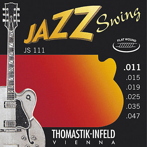 Thomastik Jazz Swing Guitar strings Flat wound nickel Lite .011-.047 - T-JS111